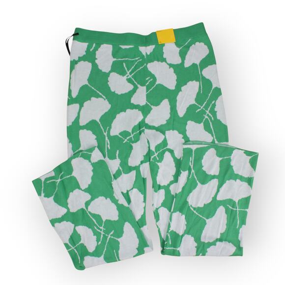NEW XL DVF x Target Knit Pant Green Gingko HiWaist WideLeg Rayon - Picture 3 of 6